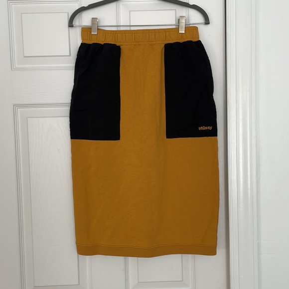 NWT Stussy Simone Contrast Pocket Fleece Skirt - Picture 6 of 11